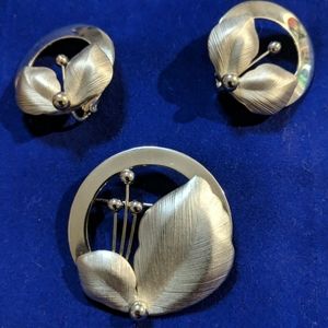 Vintage Emmons Brooch and Clip Earrings